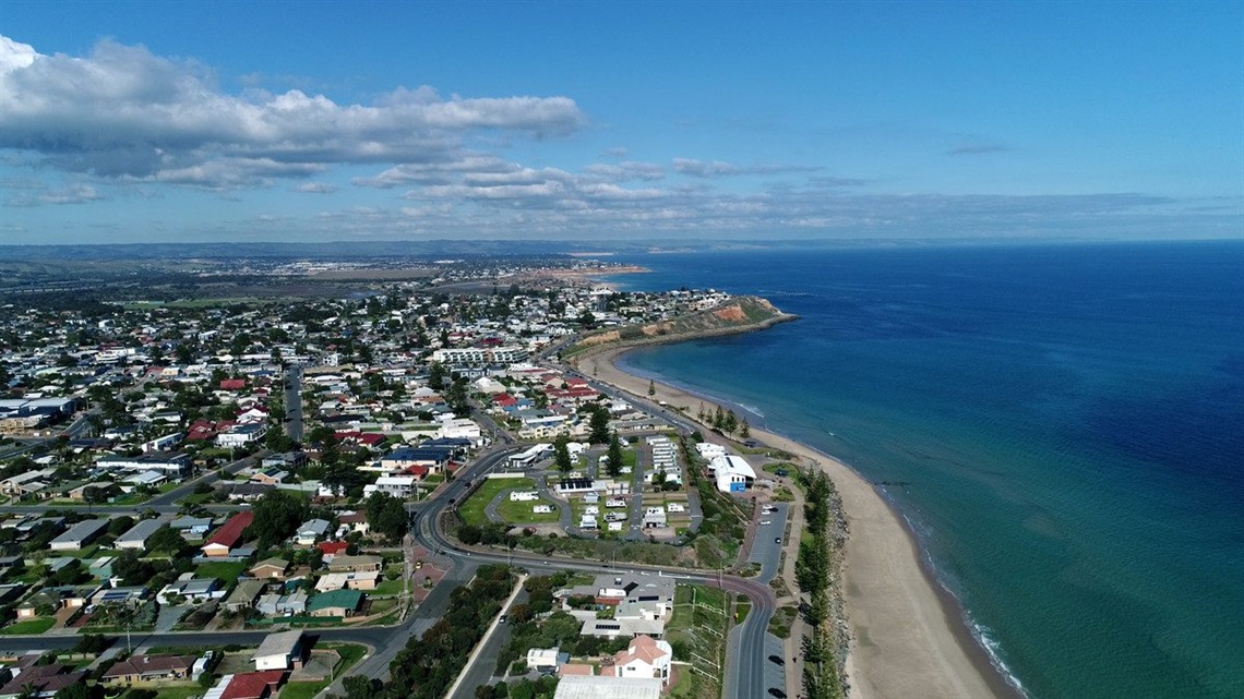 Aerial of Christies Beach