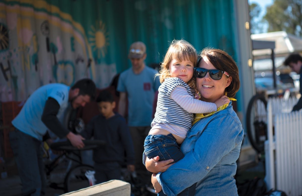 Founder Christiana Griffith with daughter Lily-Rain.