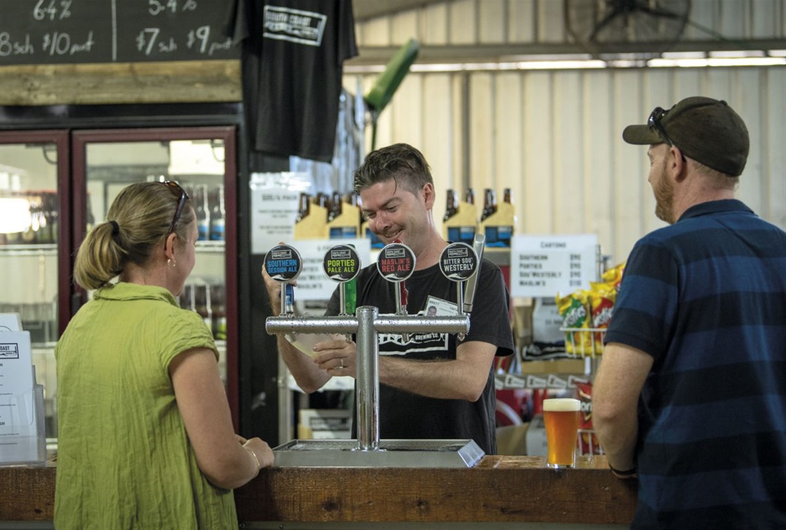 A new trail celebrates Onkaparinga’s beautiful scenery and boutique breweries, which feature Brett Doonan from South Coast Brewing Co. in Willunga