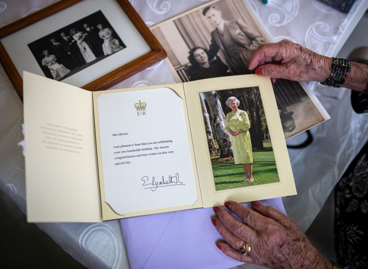 A letter from Queen Elizabeth II.