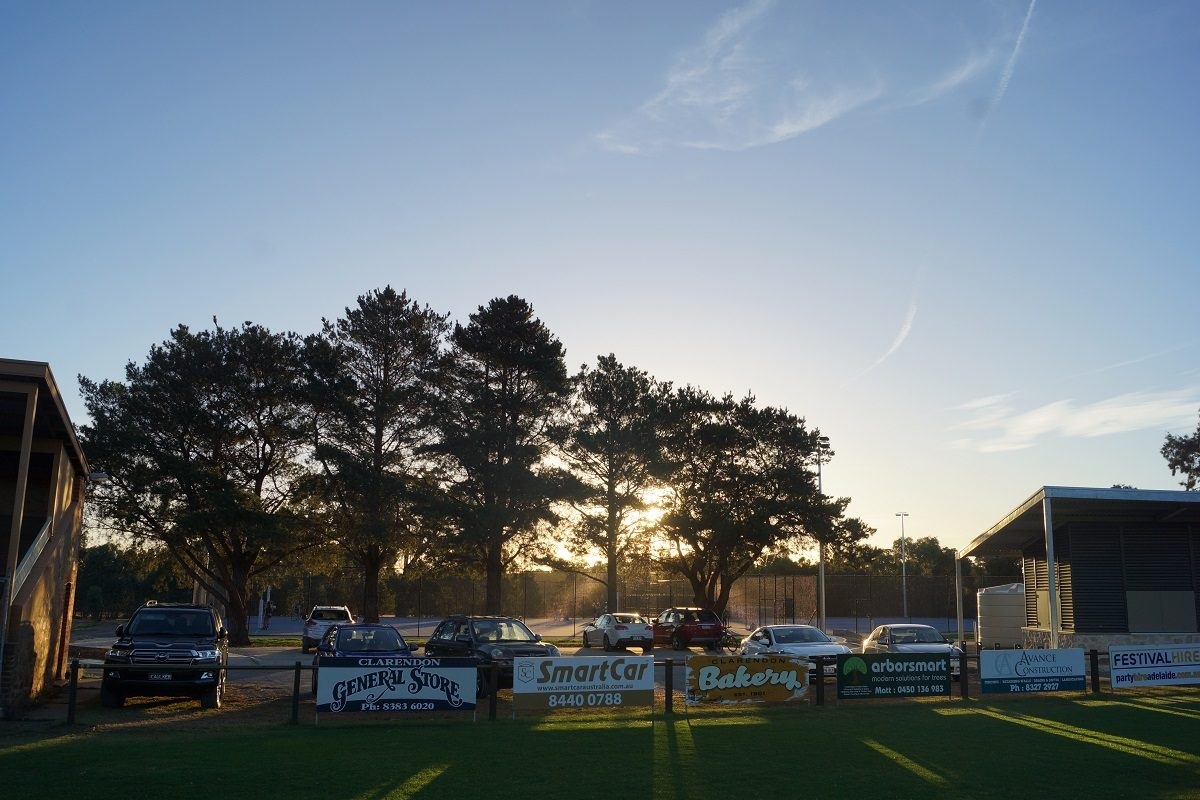 Kangarilla Netball Club players on the upgraded Kangarilla Recreation Ground courts.