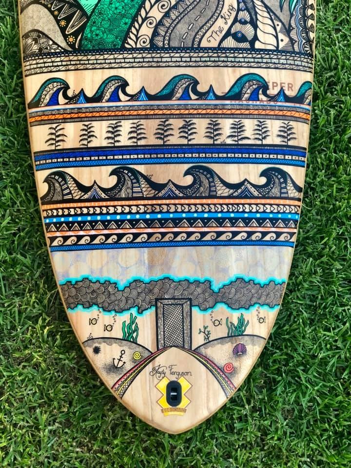 Close-ups of Kayty's handiwork