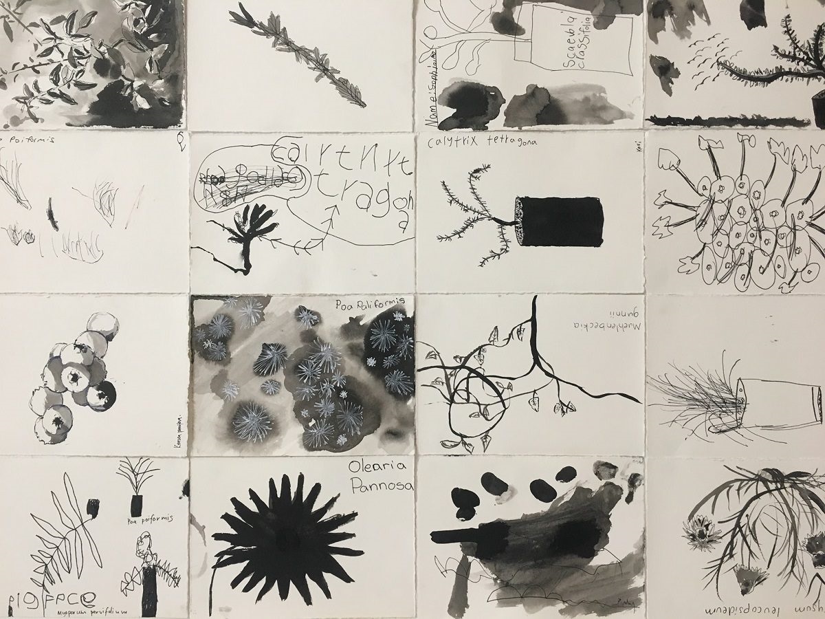 Art produced by members of the community during Louise's workshops