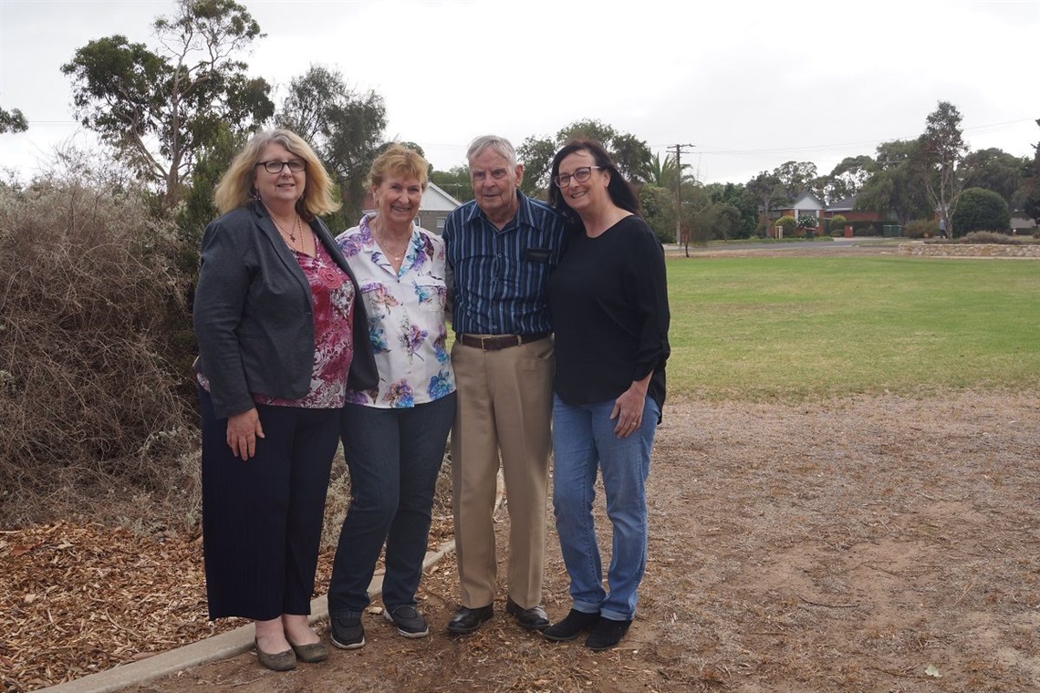Ani, Pauline, Allan and Leeza in Peters Park, April 2019.