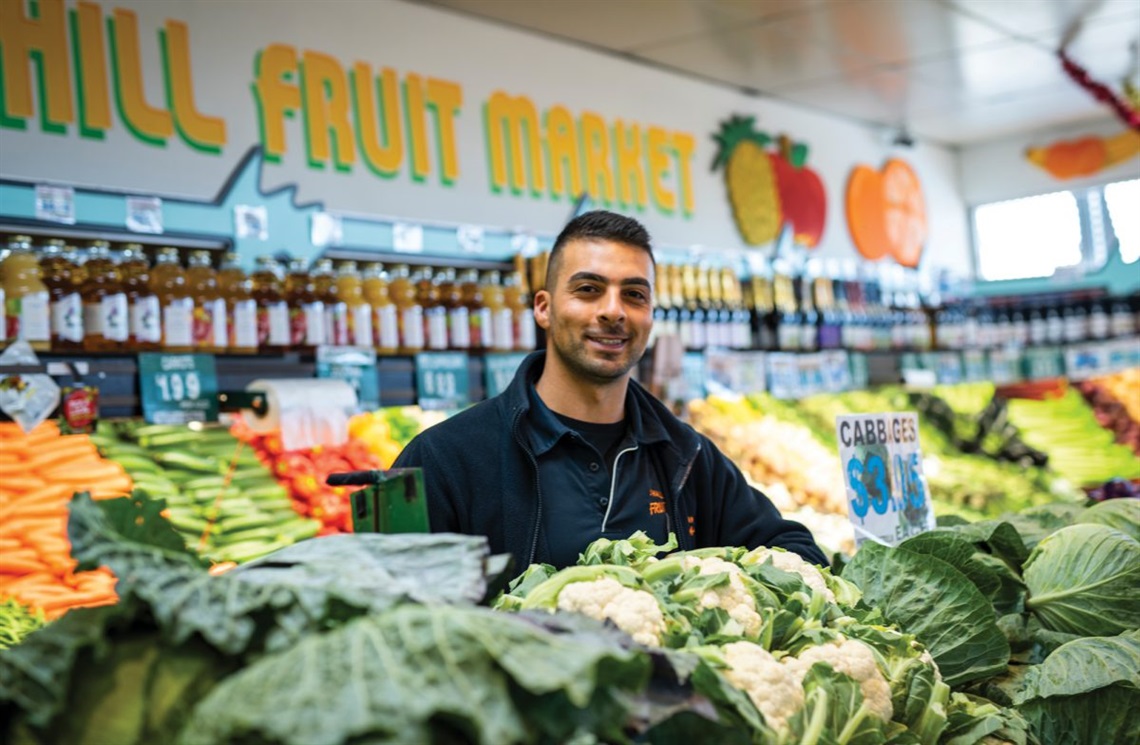 Hanna Daher at the family-run O’Halloran Hill Fruit Mart