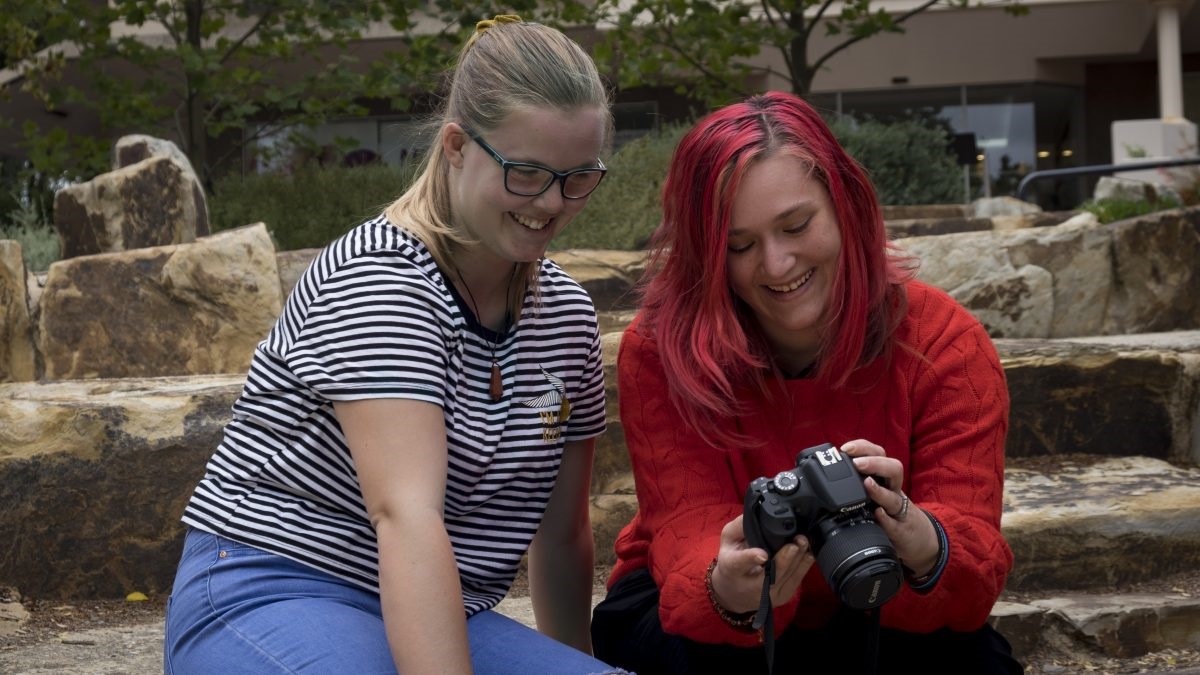 Caitlin Horn (left) and Blaze Pilgrim (right) are helping young people improve their photography.