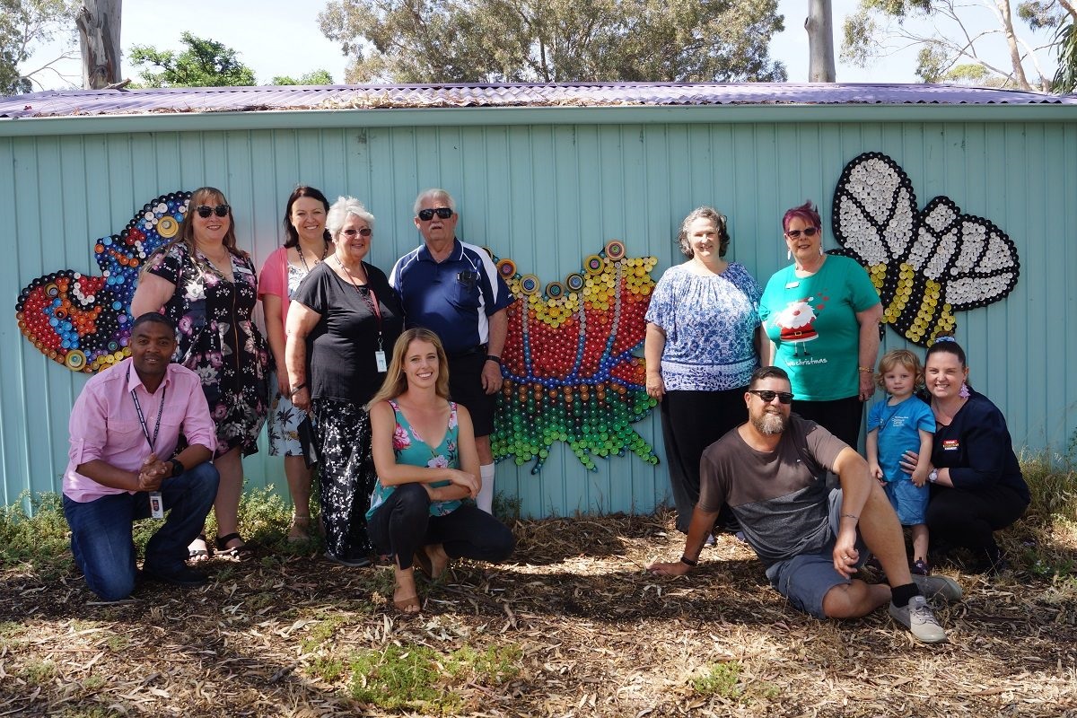 Scenes from the Vintners Walk Butterfly Garden and Hackham West Men's Shed