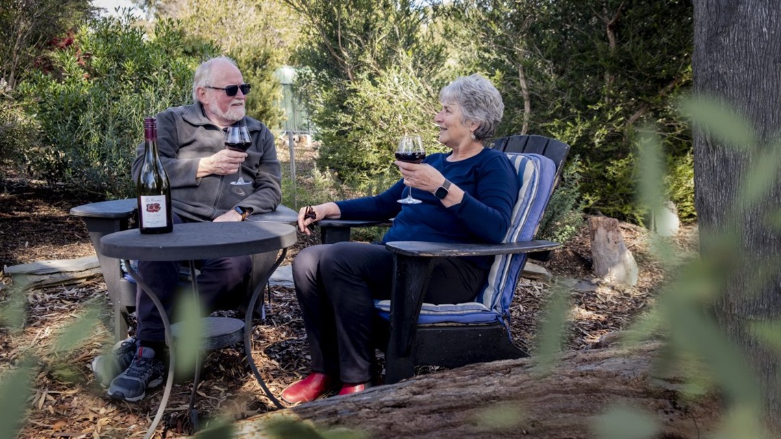 Mark and Paddy's Willunga garden won the residential category of the Mayor's Garden Competition in 2019.