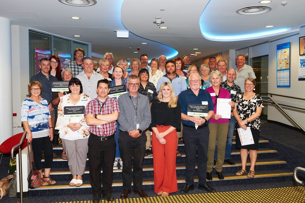 The winners at the presentation ceremony