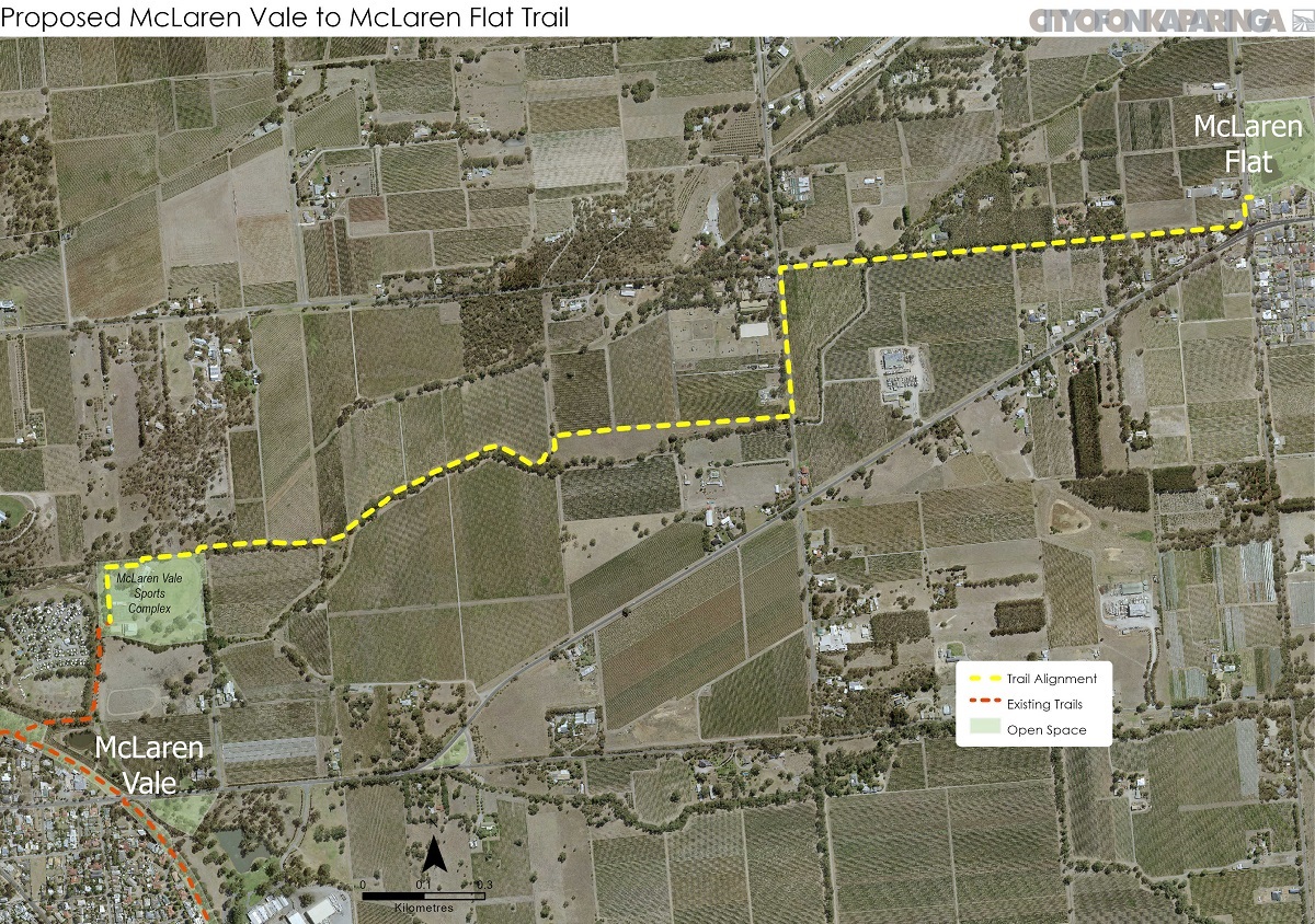 McLaren Vale to McLaren Flat Trail Proposal Option 1