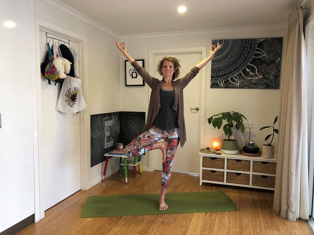 Local yoga outlets such as Yoga with Jem (top images) and Sublime Yoga (bottom image) have begun offering online classes.