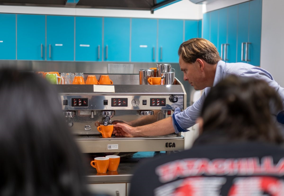 The barista hospitality course is heating up young people’s potential to gain part-time employment.