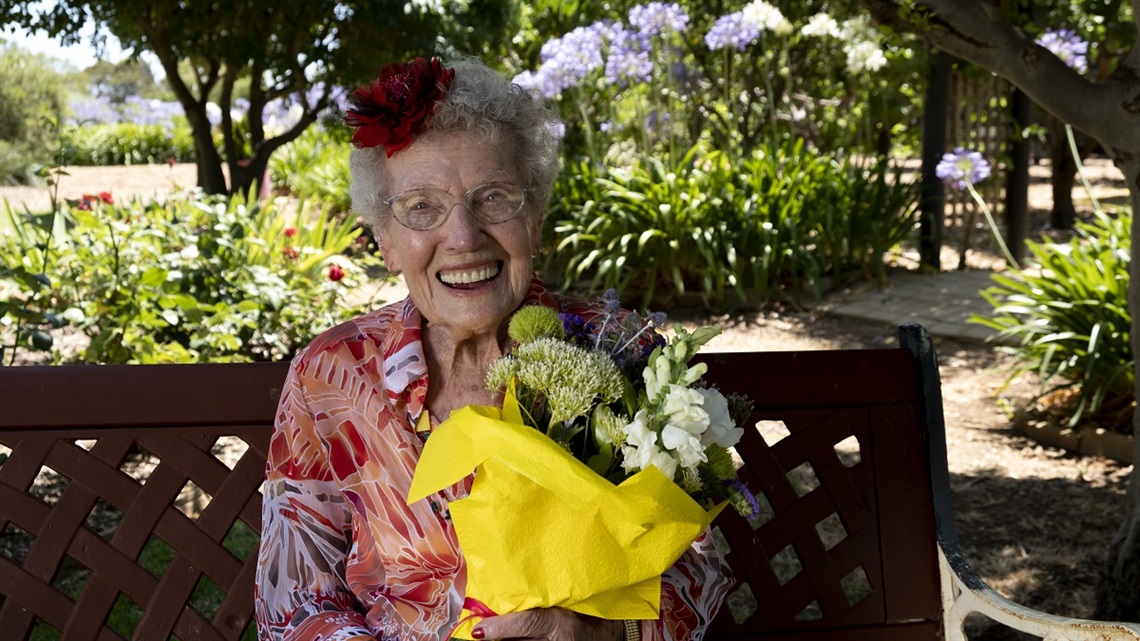 Kathleen Davies celebrated her birthday early at Elizabeth House