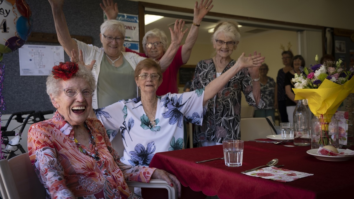 Kathleen Davies celebrated her birthday early at Elizabeth House