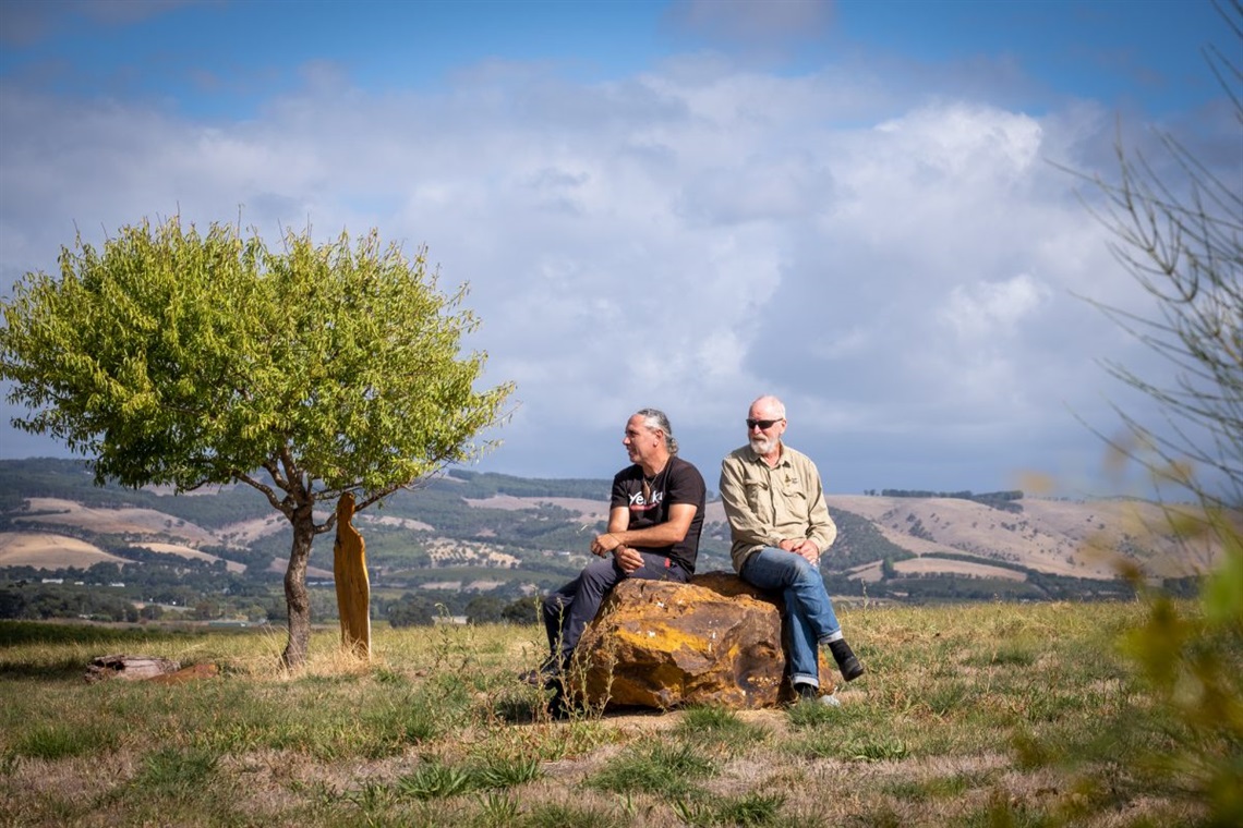 A parcel of land in McLaren Vale on an ancient Kaurna Meyunna camping place is being transformed from neglected farmland to a place with thriving ecosystems and bi-cultural activity.