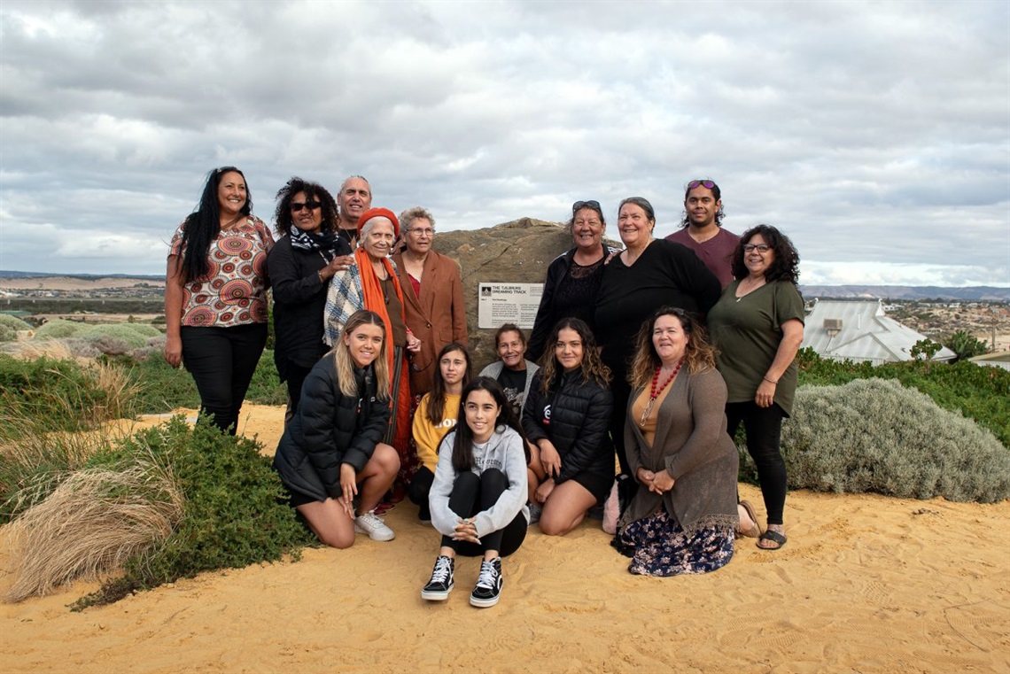 A ceremony at Port Noarlunga has paid tribute to the work of Senior Kaurna Meyunna Tribal Woman, Georgina Williams, at the reawakening of the sacred Dreaming story of Tjilbruke.
