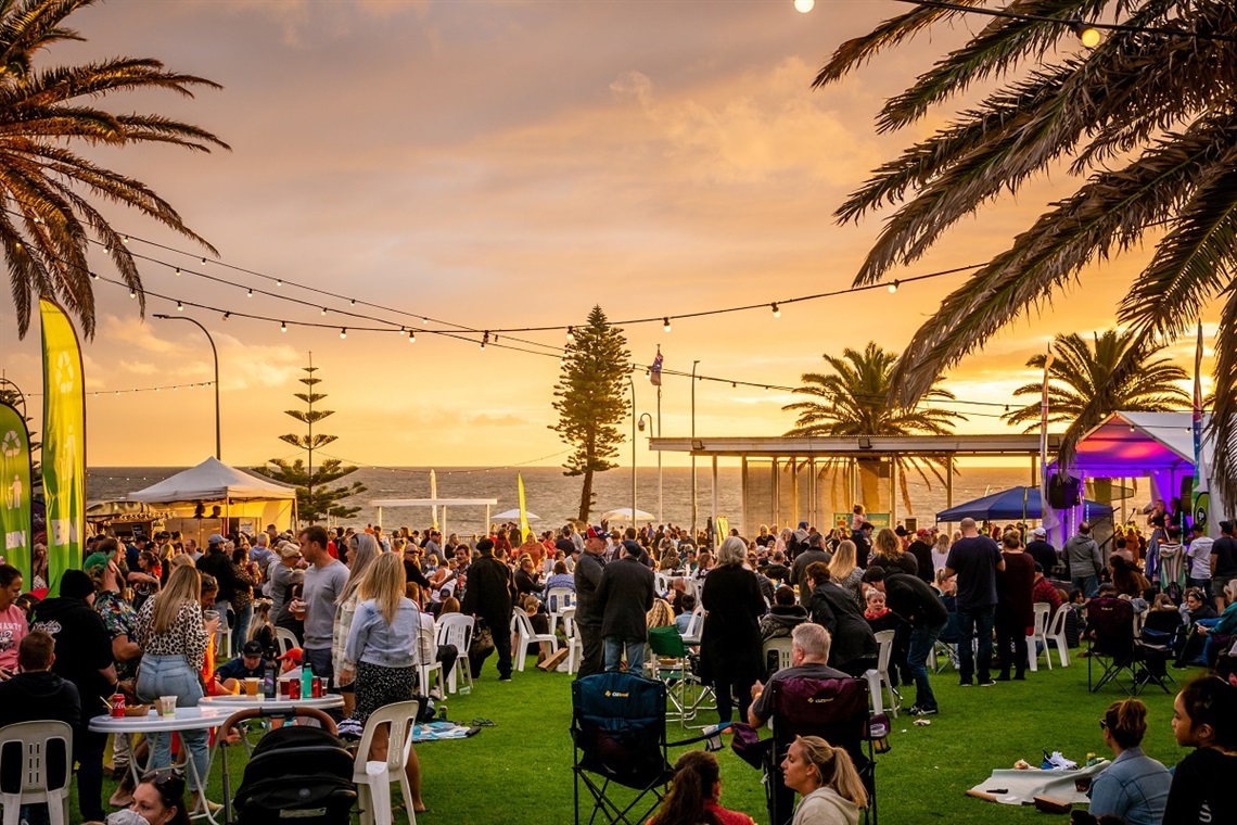 Photo of visitors at the festival