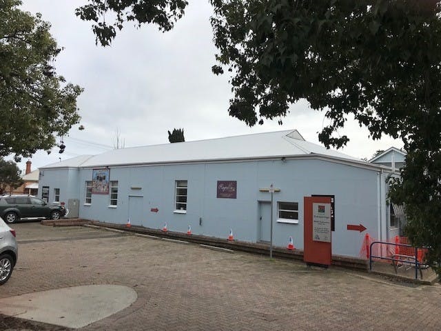 A view of Reynella Neighbourhood Centre's southern wall where the new mural will be painted.