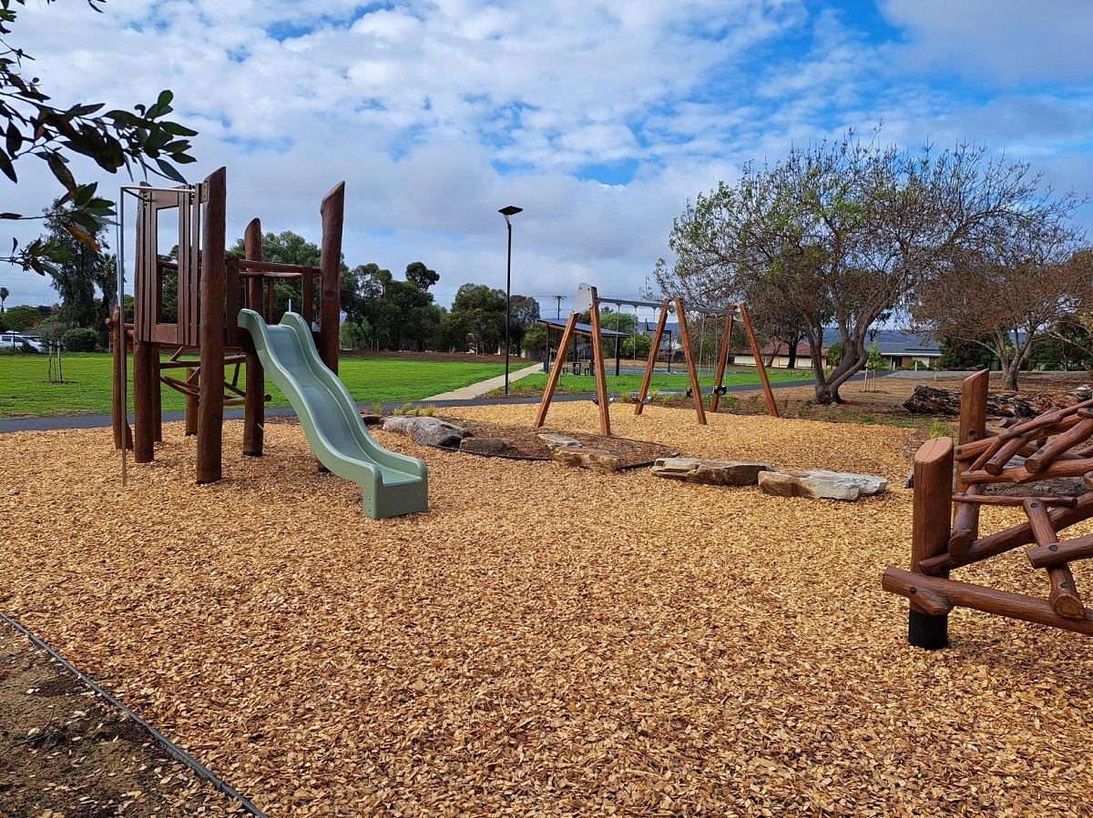 Play equipment at the upgraded Wakefield Reserve.