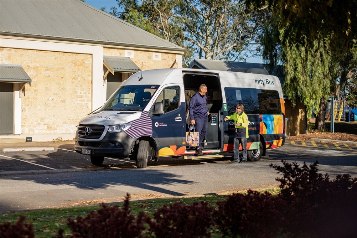 Eric and volunteer driver Chris 