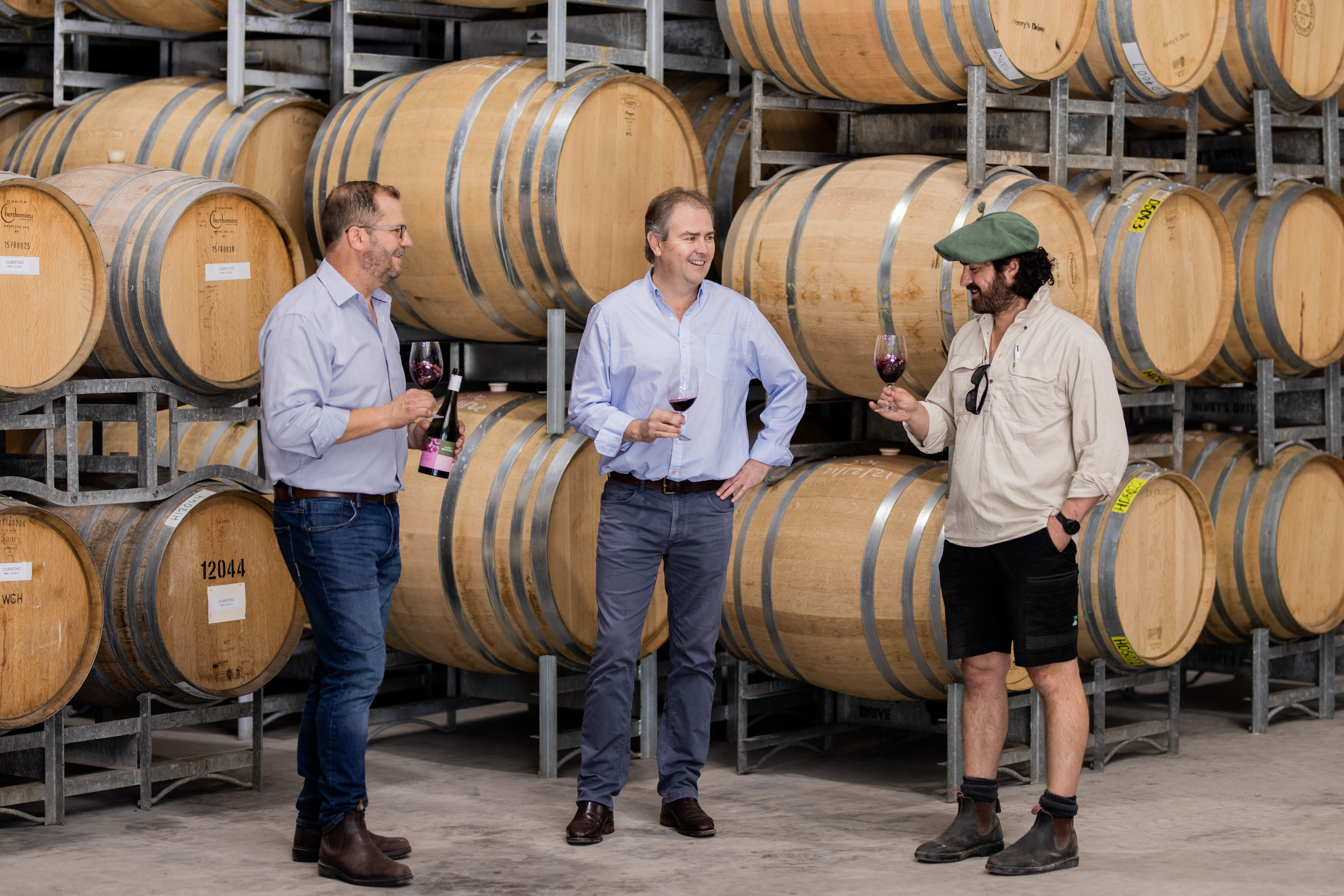 Sam David and Gonzalo in Barrel Hall 1.jpg