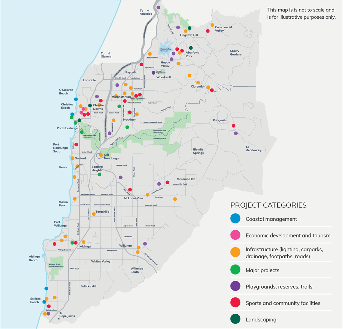 Map of projects