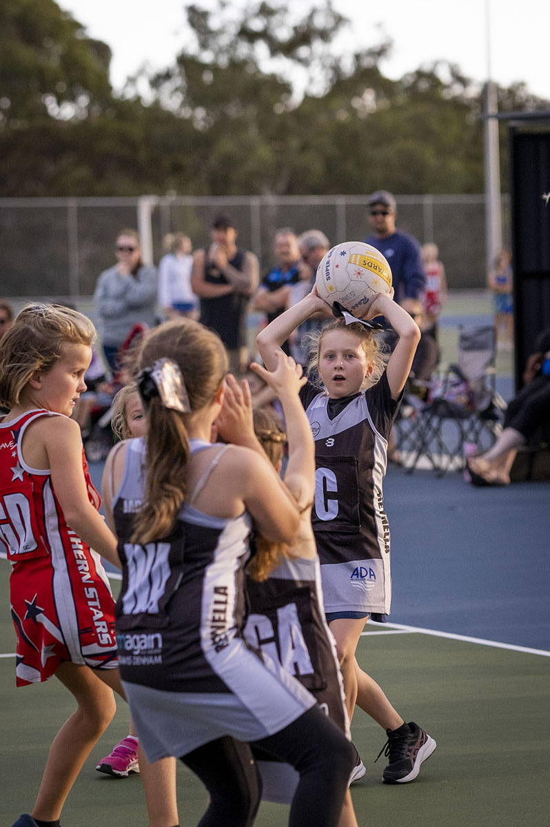 Person playing netball